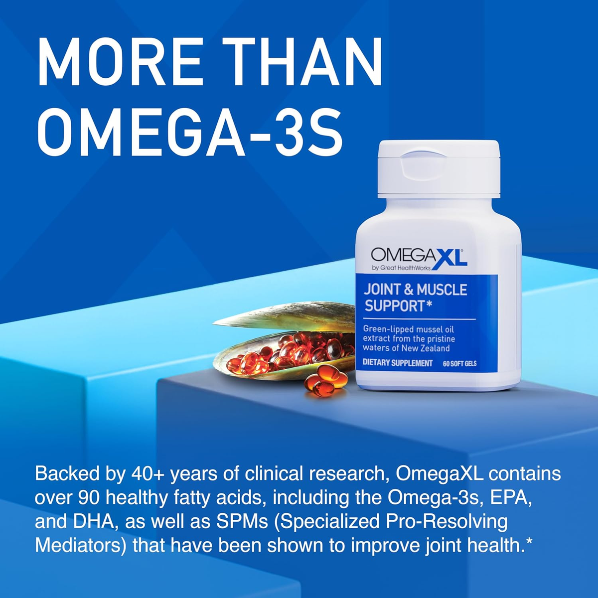 Joint & Muscle Support Drug-Free Supplement 120 Softgels