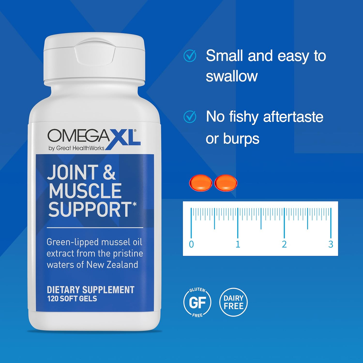 Joint & Muscle Support Drug-Free Supplement 120 Softgels