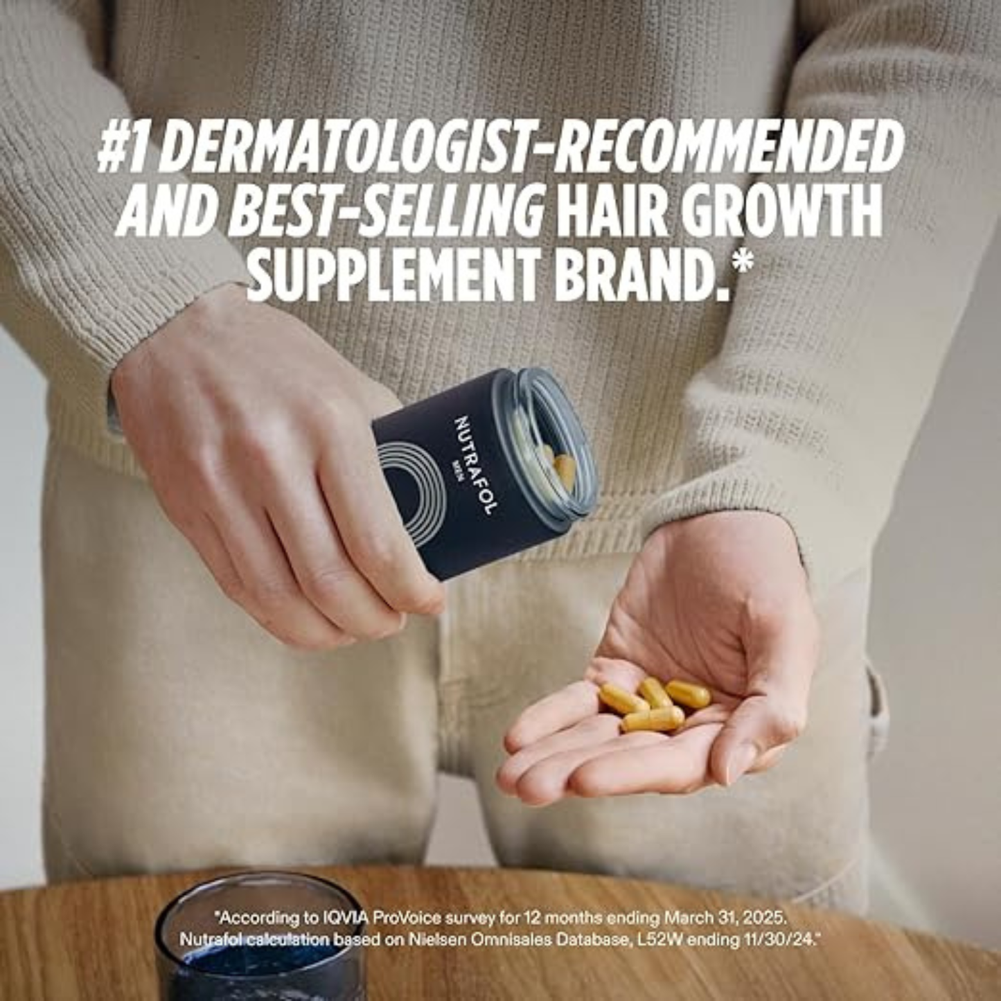 Men's Hair Growth Supplements 120 Capsules - 1 Month Supply by Nutrafol